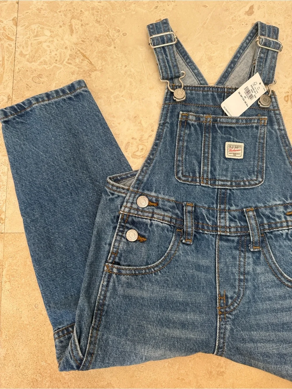 Toddler Denim Overalls in Blue, NWT